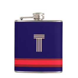 Personalisieren Sie mit Ihrer ersten Marine + Rote Flachmann