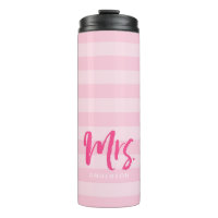 Personalisieren Sie mit Name Frau Preppy Pink Stri