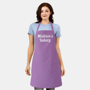 Personalisieren Sie mit NAME Monogramm Lavendel Schürze