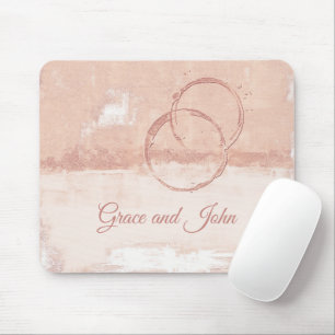 Personalisieren Sie moderne Art Style Soft Pink Pe Mousepad