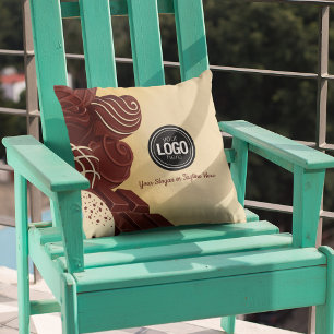 Personalisieren Sie moderne Schokoladengeschäfte Kissen