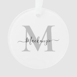 Personalisieren Sie Monogramm Initialname Acrylic Ornament