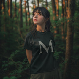 Personalisieren Sie Monogramm Initialname Frauendu T-Shirt