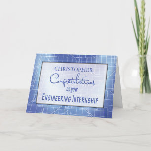 Personalisieren Sie Name Engineering Abschluss Con Karte