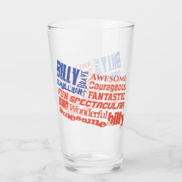Personalisieren Sie Name Positive Affirmative USA- Glas