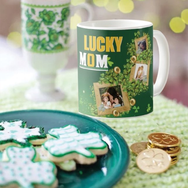 Personalisieren Sie Name und Foto St. Patrick's Da Kaffeetasse (Von Creator hochgeladen)