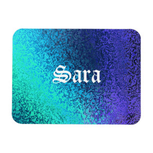 Personalisieren Sie Name und Shades in Blue Premiu Magnet