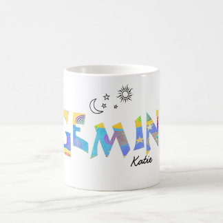 Personalisieren Sie Namensgeld GEMINI Geburtstag Z Tasse