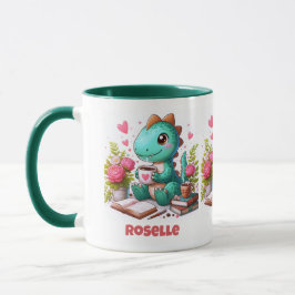 Personalisieren Sie Niedliche Dinosaurier mit Kaff Tasse