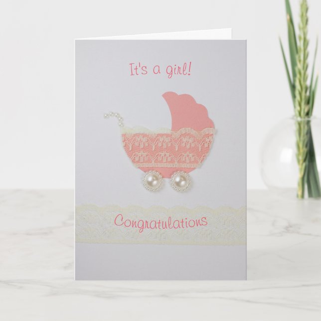 Personalisieren Sie Niedliche Kinderwagen Karte (Vorderseite)