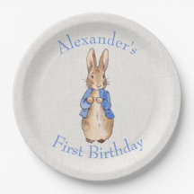 Personalisieren Sie Peter das Kaninchen beige Lein
