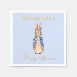 Personalisieren Sie Peter die Rabbit Baby Dusche N Serviette