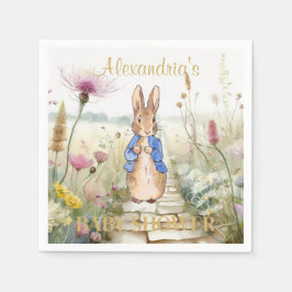 Personalisieren Sie Peter die Rabbit Baby Dusche N Serviette