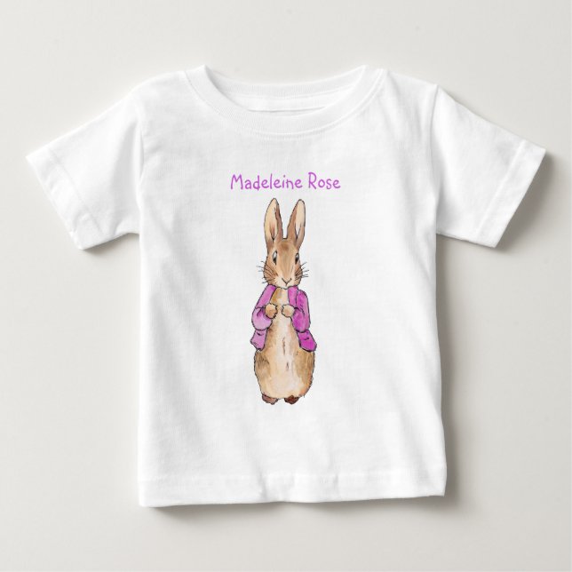 Personalisieren Sie Peter vom Kaninchen Baby T-shirt (Vorderseite)