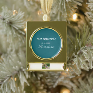 personalisieren Sie professionellen Weihnachten Si Banner-Ornament Gold