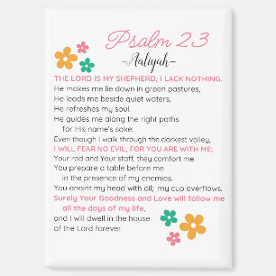 Personalisieren Sie Psalm 23-NIV Bibelbibliotheken Magnet