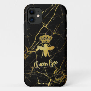 Personalisieren Sie QUEEN BEEN Gold Black Marble P Case-Mate iPhone Hülle