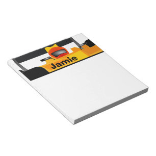 Personalisieren Sie Race Car Geburtstagsparty Gesc Notizblock