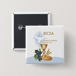 Personalisieren Sie, RCIA Gratulation Katholisches Button