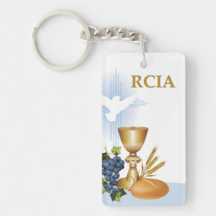 Personalisieren Sie, RCIA Gratulation Katholisches Schlüsselanhänger