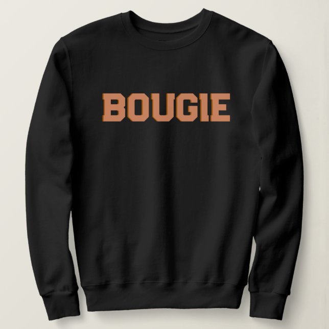 Personalisieren Sie Retro 70's Themed Orange BOUGI Sweatshirt