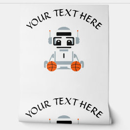 Personalisieren Sie Robot Basketball Team Name Spo Tapete