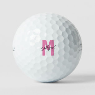 Personalisieren Sie rosa und schwarze Titleist Pro Golfball