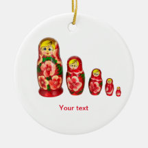 Personalisieren Sie Russische Matryoshka-Nistpuppe