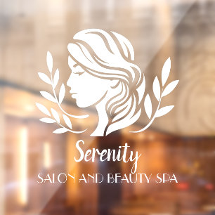 Personalisieren Sie Salon und Spa Pretty Woman Fensteraufkleber