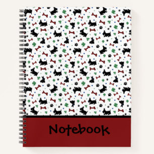 Personalisieren Sie Scottie Shamrocks Farbige Luck Notizbuch
