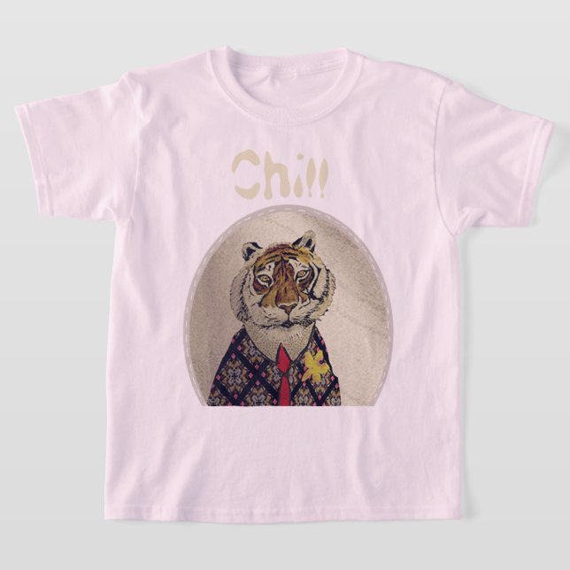 Personalisieren Sie Spaß Chill Tiger T-Shirt (Ablage )