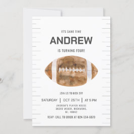 Personalisieren Sie Sport Football Geburtstag Einladung