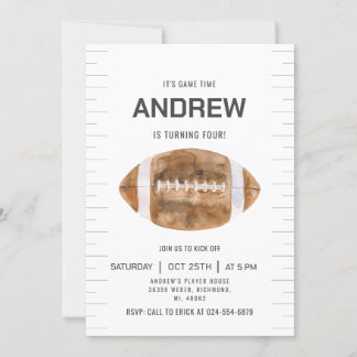 Personalisieren Sie Sport Football Geburtstag Einladung