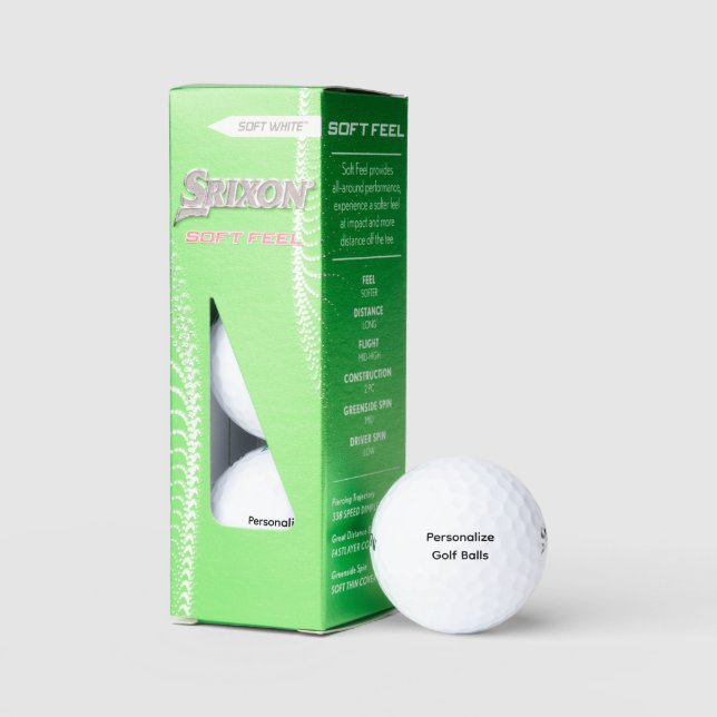 Personalisieren Sie Srixon Soft Feel 13 Golfball (Verpackung)