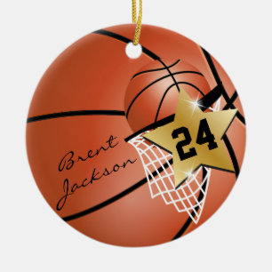 Personalisieren Sie Super ⭐ Star Player 🏀 Basketb Keramikornament