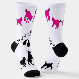 PERSONALISIEREN Sie tanzende Ziegen und Hufabdrück Socken
