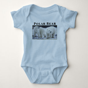 Personalisieren Sie Tier Eisbär Outdoor-Wildlife Baby Strampler