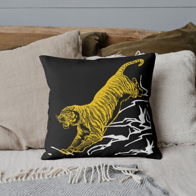 Personalisieren Sie Tiger Print Safari Wildlife Ca Kissen (Von Creator hochgeladen)