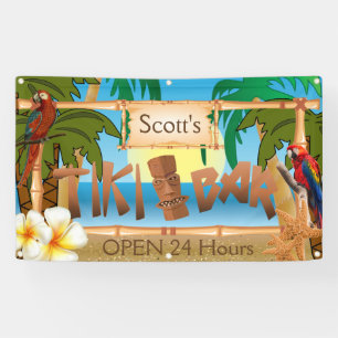 Personalisieren Sie Tiki Bar im Paradies Banner