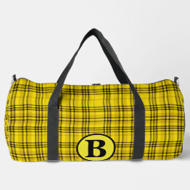 Personalisieren Sie trendy Name Checked Kariert Duffle Bag