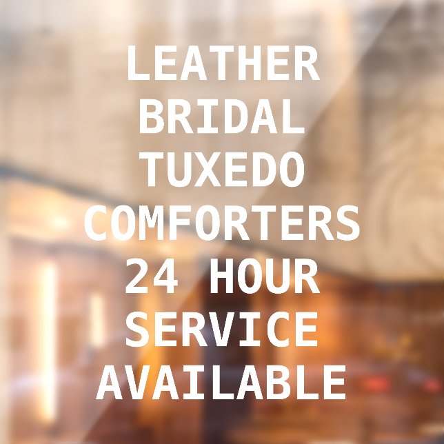 Personalisieren Sie Trockenreiniger-Dienste vor Fensteraufkleber (Blatt 2)