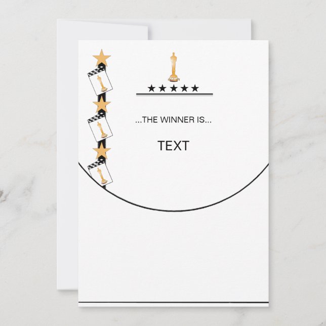 Personalisieren Sie "UND DER GEWINNER IST"...Prämi Dankeskarte (Vorderseite)