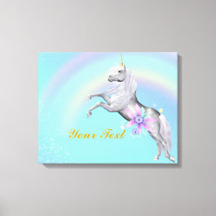 Personalisieren Sie unicorn gepackte Canvas Leinwanddruck