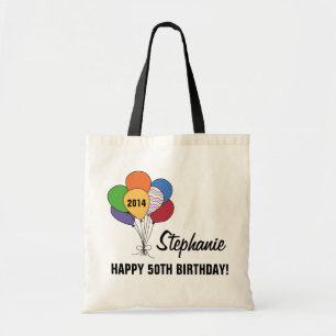 Personalisieren Sie unsere 50. Geburtstagsballonta Tragetasche