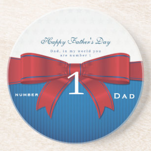 Personalisieren Sie Vater Nummer eins in meiner We Getränkeuntersetzer