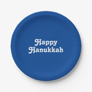 Personalisieren Sie w/Text, Hanukkah Pappteller
