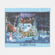 Personalisieren Sie Weihnachten Winter Szene Santa