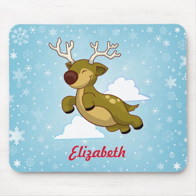 Personalisieren Sie Weihnachtsflieger Mousepad (Vorne)