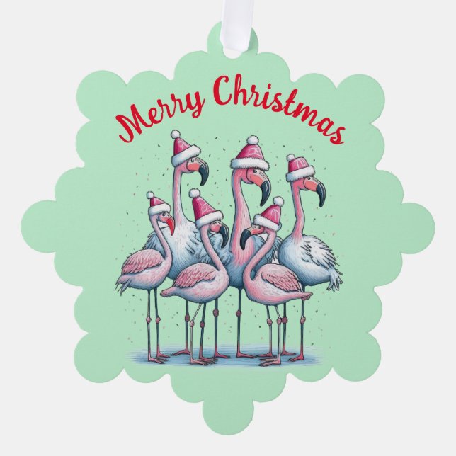 Personalisieren Sie Weihnachtskartendekoration Ornament Karte (Vorderseite)