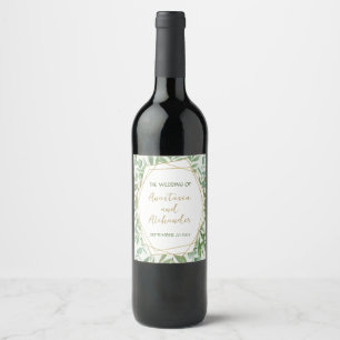 Personalisieren Sie Wein Lable Gold und Greenay Weinetikett
